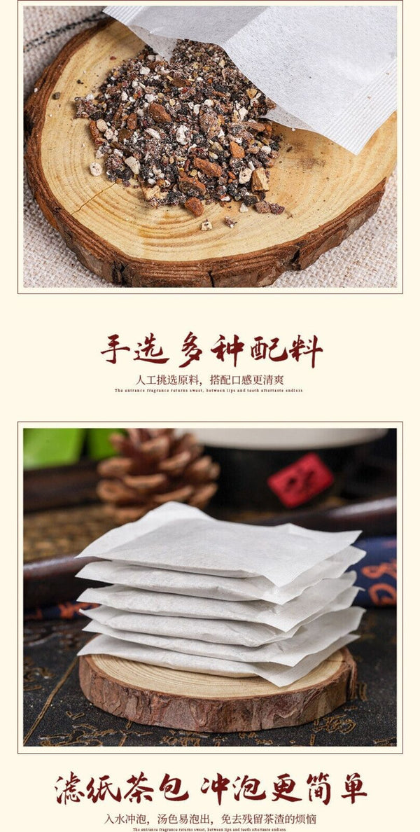 Ginseng Ten Treasure Herbal Tea for Men Natural Energy Vitality Blend