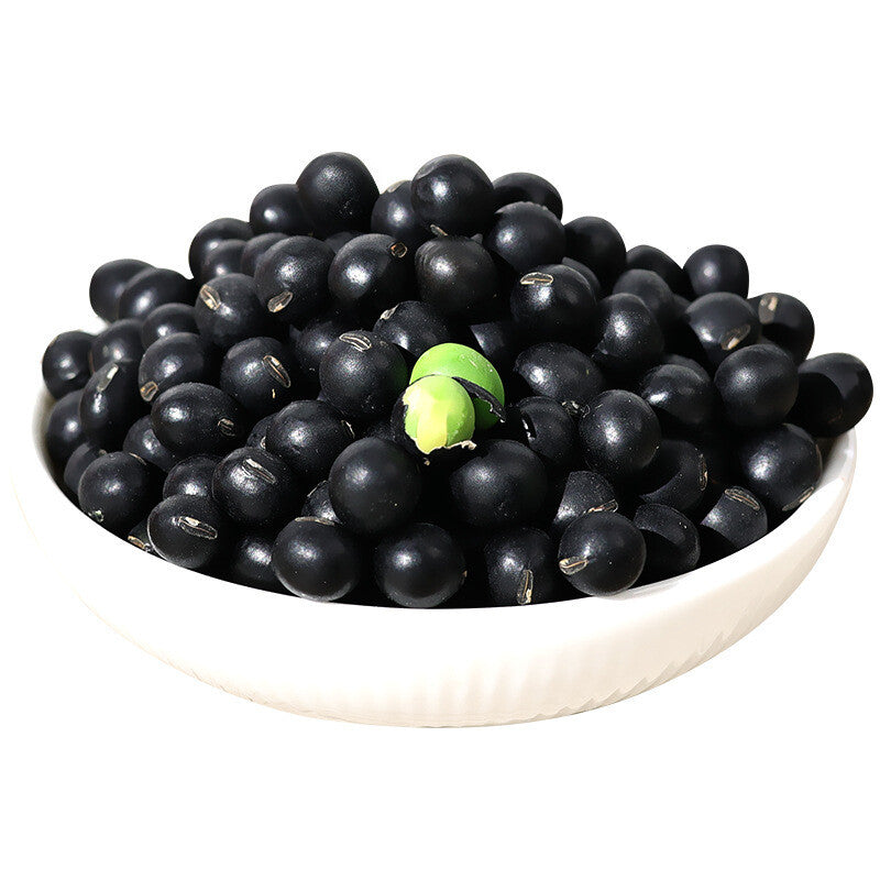 Green Heart Black Beans – Non-GMO Soybeans for Soy Milk & Bean Sprouts