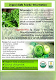 Kale Powder Organic 100% Pure 1.1 lb. Non Gmo Superfood Organic Kale