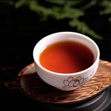 357g Cooked Pu-erh Tea Cake Pu'er Ripe Tea Menghai Spring Collectible Black Tea
