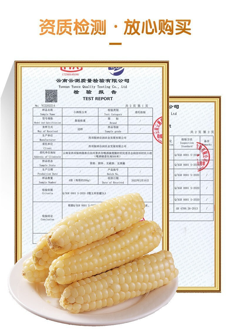 Yunnan Xishuangbanna Thumb Corn – Grade A Sticky Dai Specialty (500g)