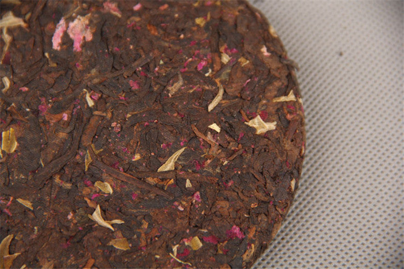 100g Pu-erh Tea Cake Cooked Puer Tea Rose Flavor Slimming Green Food Black Tea