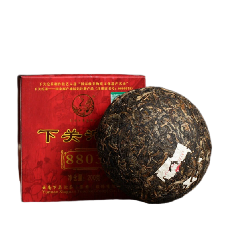 Xiaguan Tuocha 8803 YIWU Mt.Old Tree Green Tea Pu'er 200g Box Main image