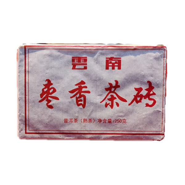 Jujube Sweet Black Tea Health Drink Old Ripe Puer Tea 250g/8.8oz Puerh Tea Brick