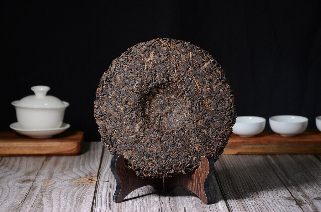 357g Pu-erh Raw Tea Yunnan Seven Seeds Cake Puerh Qing Qiao Mu Old Tree Raw Cake