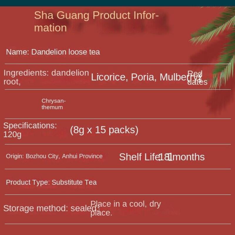 High quality natural Fu Shi Tang Dandelion Root Licorice Poria Tea Bag