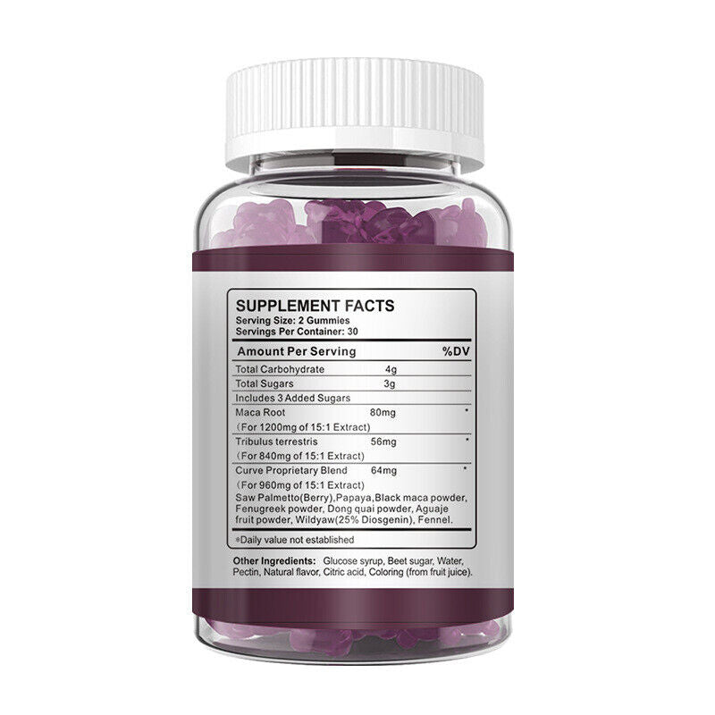 100% Natural Maca Root  Butt Firming BBL-Gummies for Butt Hips Enlargement Plus