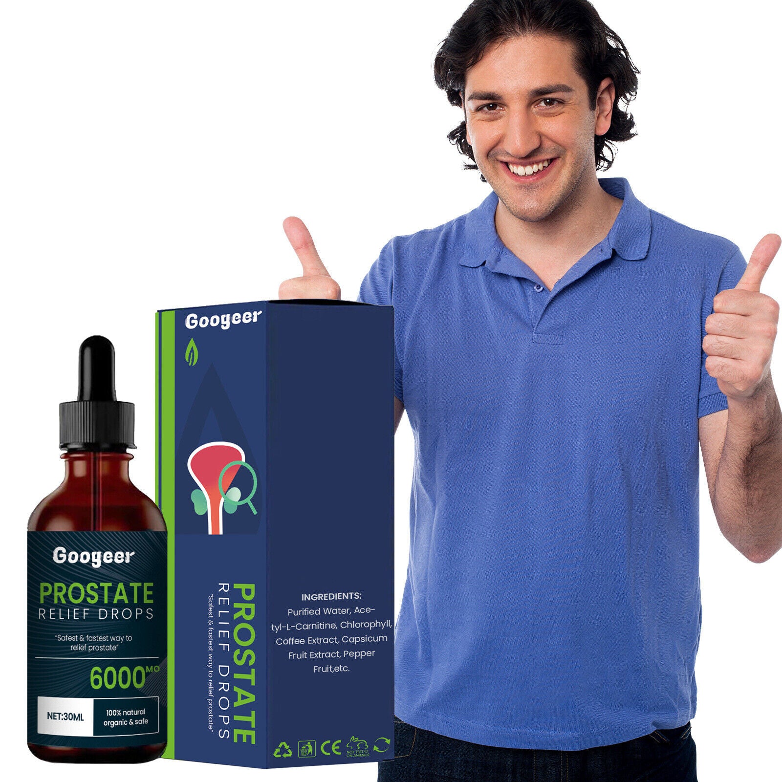Relieve Men's Prostate Discomfort Strength & Vitality Body Care Drops 30ml Main image
