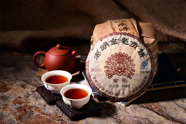 Yunnan Pu-erh Tee Pu'er Reifer Tee Jinmao Gong Kuchen Brown Tree Old Tea Kuchen