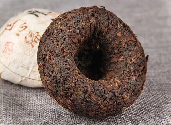 Strong Taste Puer Tea Chinese Yunnan Fenghuang Compressed Fermented Shu Pu 100g
