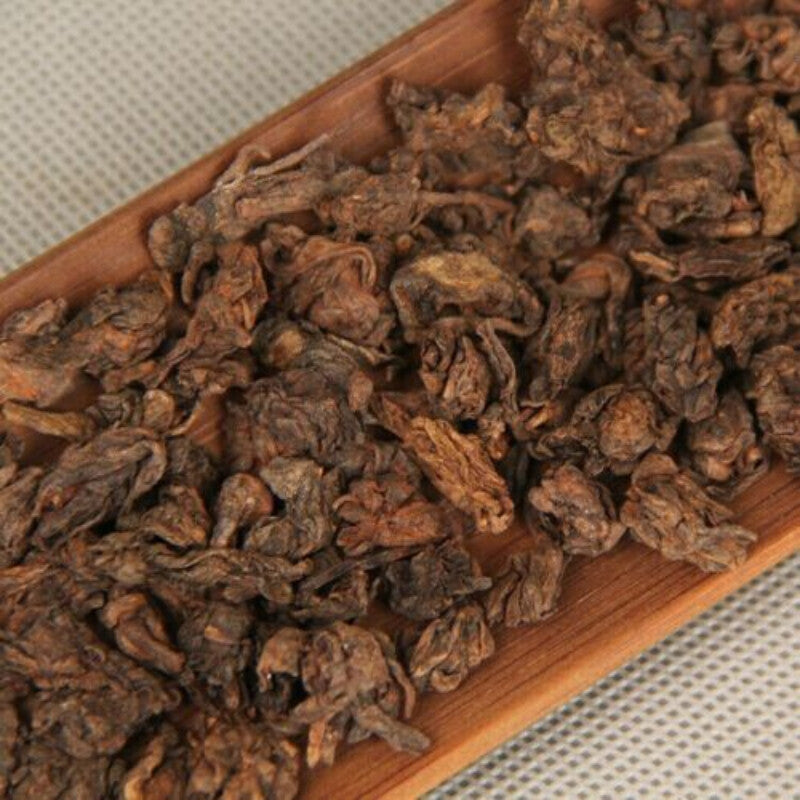 200g Yunnan Mini Old Ripe Puer Tea 2018 Muzhi Pearl Lao Cha Tou Shu Puer Tea Secondary image