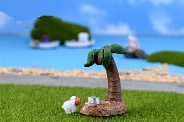 Micro Landscape Garden Deco Mini Simulation of Coconut Trees Decoration Supplies
