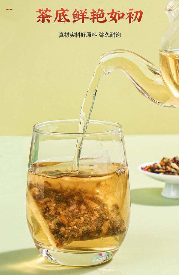 Mingfang Huayuan Herbal Tea Blend for Men and Women, Detox Oil Control Tea