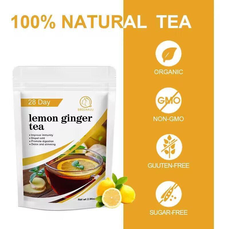 Natural high-quality Lemon Ginger Tea Detox Weight Loss 28 Days Secondary image