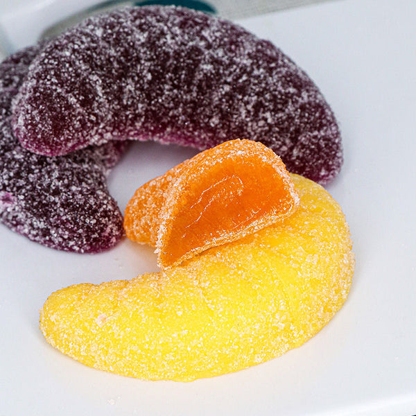 500g New Year Snack Bulk Orange Slice Gummies Fruit Flavor Mixed Soft Candy