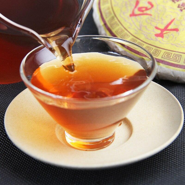 Batch 1701 Collection Ancient Ripe Puer Tea,2017 Menghai Old Shu Puer Tea 357g