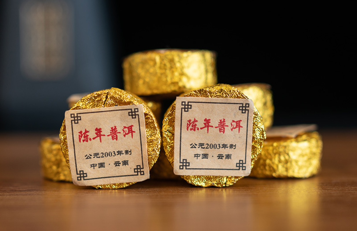 500g Yunnan Pu'er Tea Ripe Tea Aged Pu'er Small Round Cake Mini Tuo Tea
