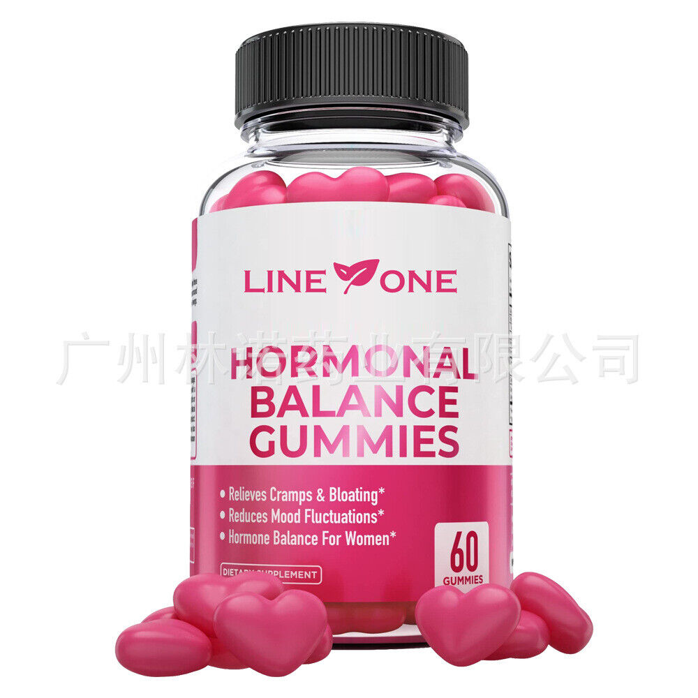 2 bottles Hormonal Balance PMS Relief 60 Gummies-Strawberry flavor Main image