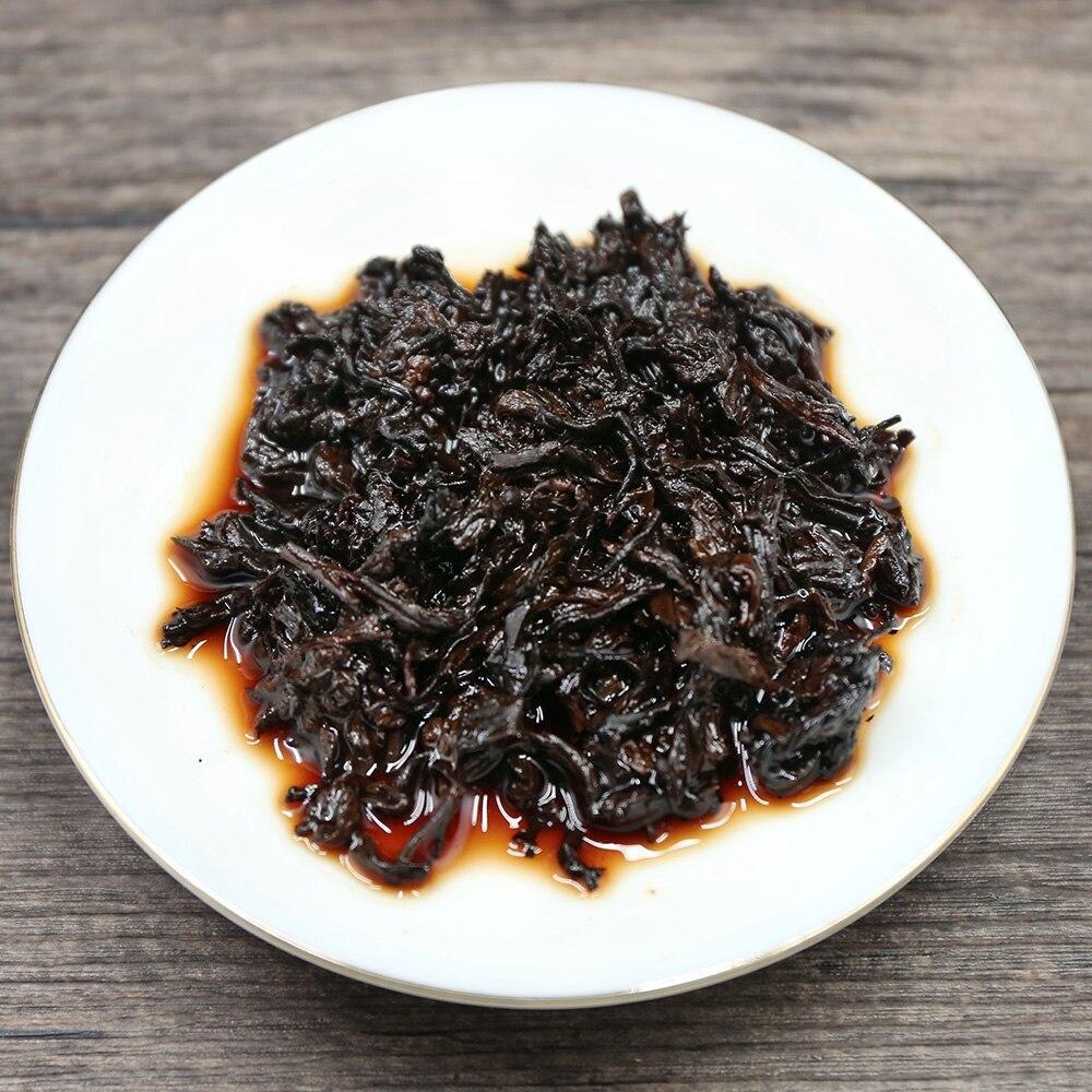 Chinese GongTing Compressed Shu Puerh Tea 357g,2021 Yunnan MengHai Ripe Puer Tea
