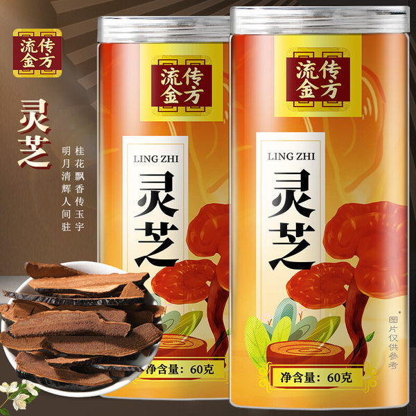 Heirloom Gold Formula Ganoderma Jar 60g Infusion Ganoderma Lucidum Slices