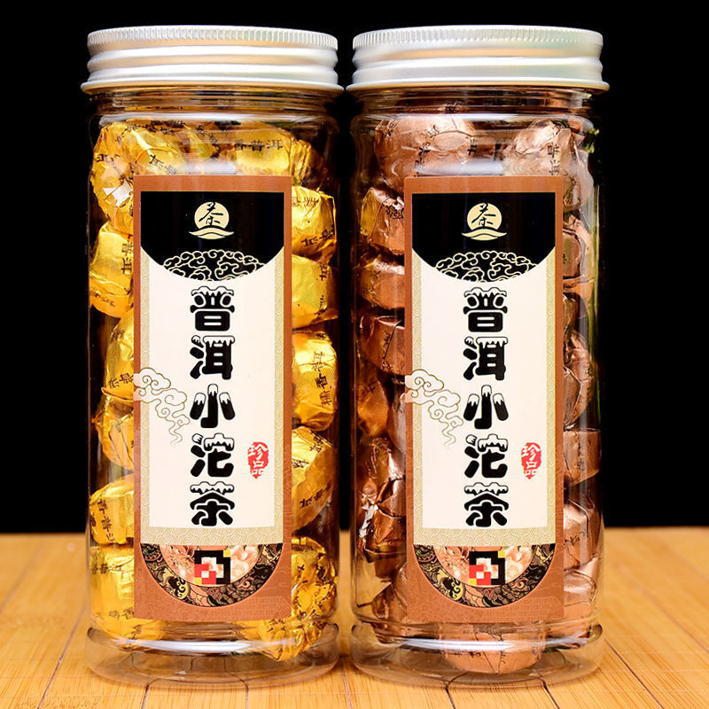 Pu'er Ripe Tea Mini Tuocha Glutinous Rice Flavor Yunnan Menghai Tangerine Peel