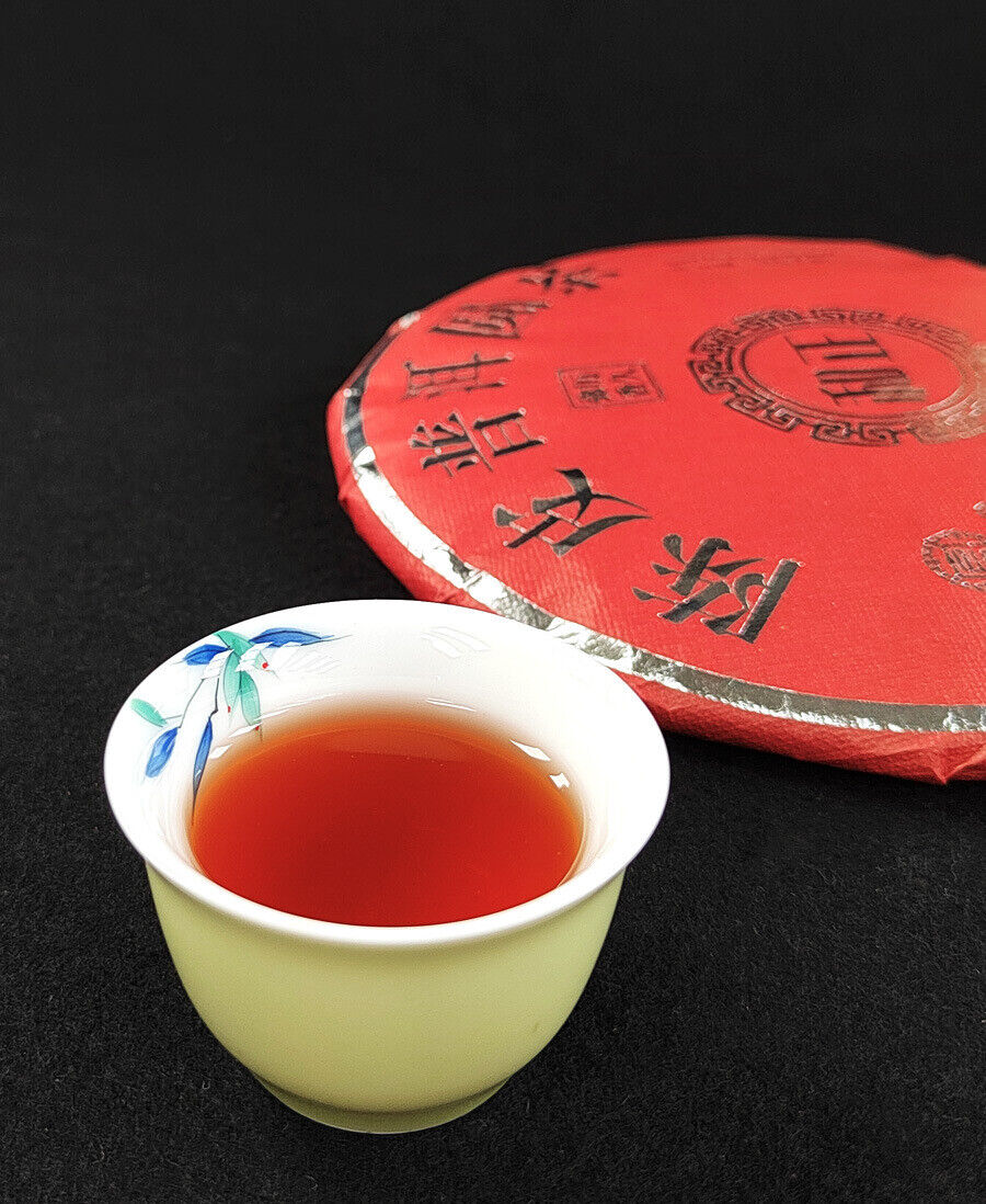357g Ripe Puerh Tea Chen Pi Pu-erh Tea Cake Xiao Qing Mandarin Orange Pu Tea