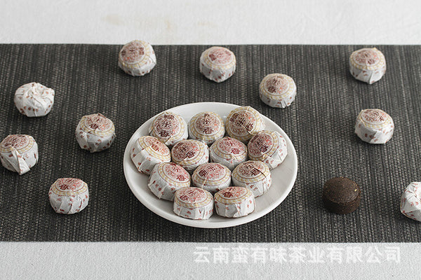 Yunnan Pu'er Tea 500g Glutinous Rice Fragrance Cooked Tuo (White Cotton)