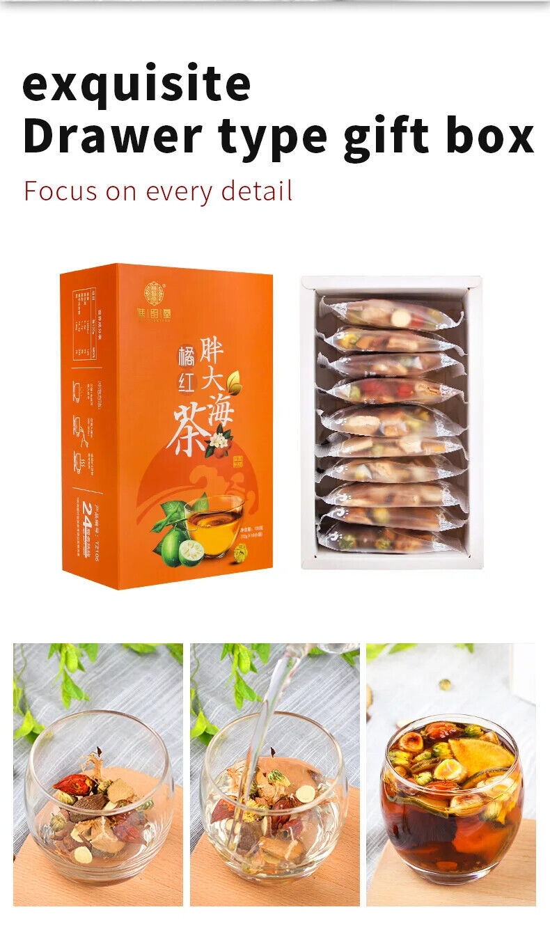 Fat Sea Orange Black Tea Healthy Herb Tea Bag 120g
