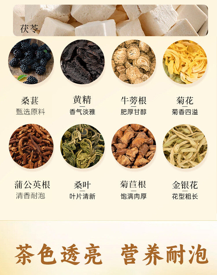 Herbal Blend in Small Jar for Wellness Chrysanthemum Cassia Seed Goji Tea
