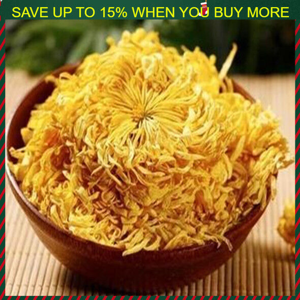 Organic Gold Huang Ju 4 Pcs Large Chrysanthemum Flower Tea Herbal Tea in Summer Main image