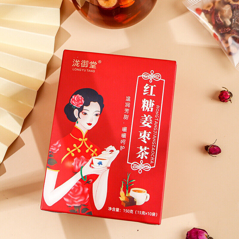 Brown Sugar Ginger Tea Red Dates Longan Goji Ginger Herbal Tea Bags