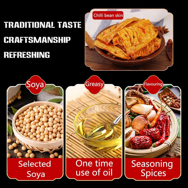 Pikante und herzhafte Latiao Spicy Hand Shredded Bean Peel Chili Snacks