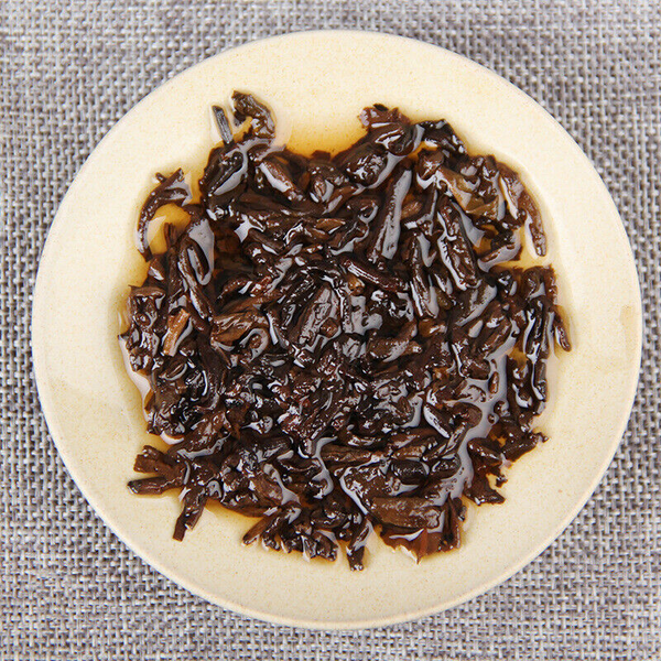 TeaPu'er Tea Ancient Tree Pu'er Tea Ripe Tea Cake 357g Black Tea Yunnan Pu'er Tea