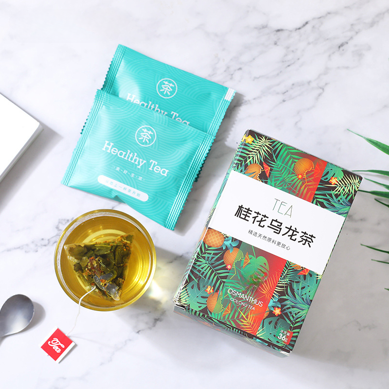 Osmanthus Oolong Tea Bag Soaking Flower Tea Triangle Tea Bag Cold Soaking Tea36g Main image