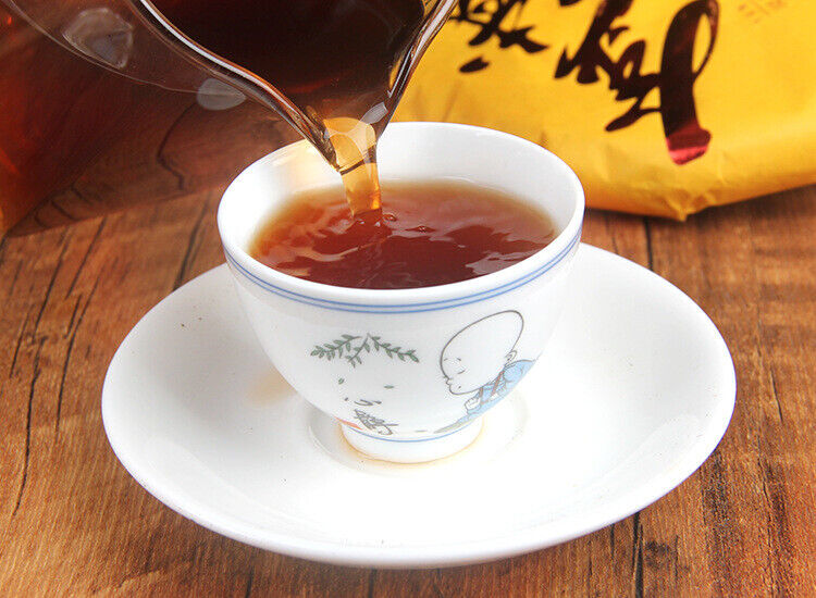 357g Puerh Ripe Tea Cake 普洱茶熟茶 金毫熟茶饼易武正山茶金易武饼茶