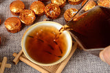 15pcs/box Yunnan Nuoxiang Pu'er Ripe Tea Iron Box Nuoxiang Mini Tuo Tea