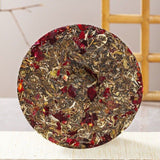Yunnan Tea Tree King Raw Puerh Cake 357g Ink Red Rose Flower Aged Premium