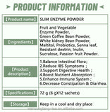 Slimming Tea Enzyme  Herbal Powder Flat Belly Lose Weight Detox Juice Tea 6g*12