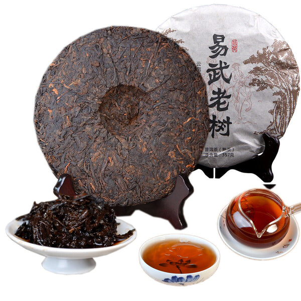 357g Premium Cooked Pu-erh for Collection Yunnan Handmade Organic Puer Tea Cake