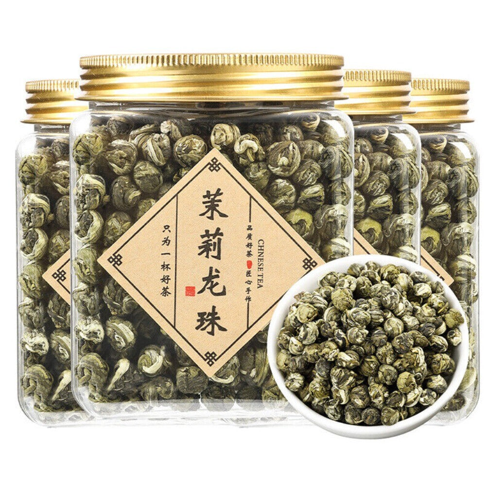 Hand Roll Organic Premium King Grade Jasmine Dragon Pearl Chinese Green Tea 125g Secondary image