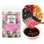 Dark plum hawthorn lotus leaf tea flowers and plants cold brewed tangerine tea