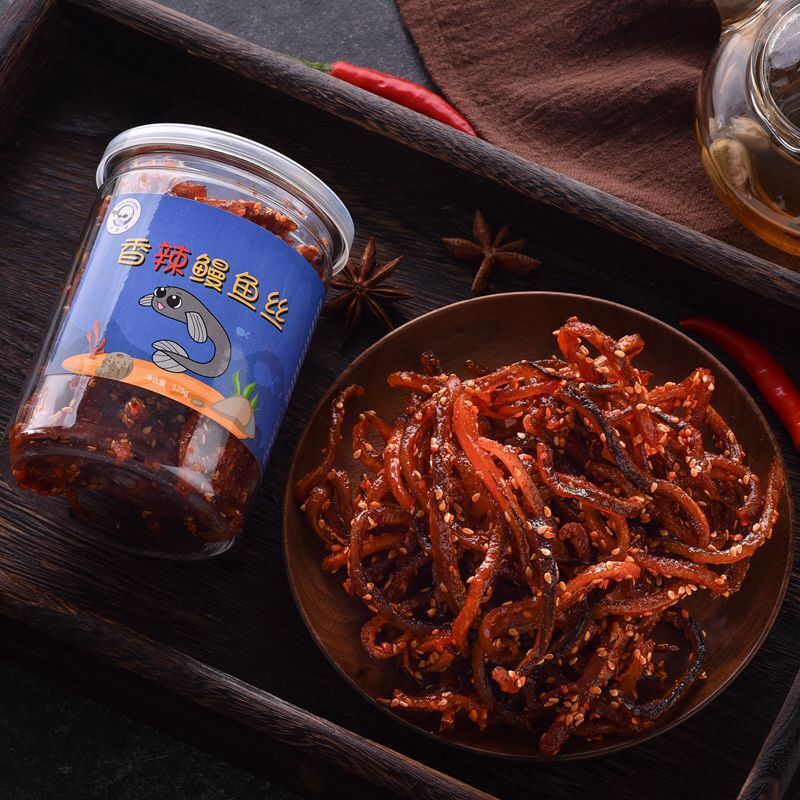 Spicy Eel Shreds Spicy Seafood Specialty Snacks Ready-to-eat Canned Dried Fish Secondary image