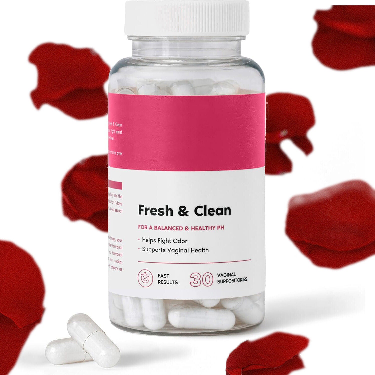 Women's Vaginal Suppositories - Fresh & Clean for pH Balance, Yeast & Bacteria Main image