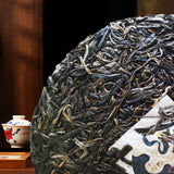 Mint Pond Puerh Tea Wild Ancient Tree Handcrafted Stone-Made Raw Tea 357g