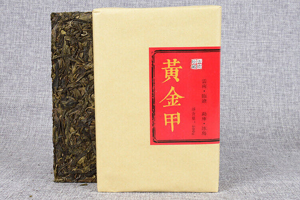 Yunnan Puerh Tea Iceland Gold Leaf Raw Tea 500g Puerh Raw Tea Brick
