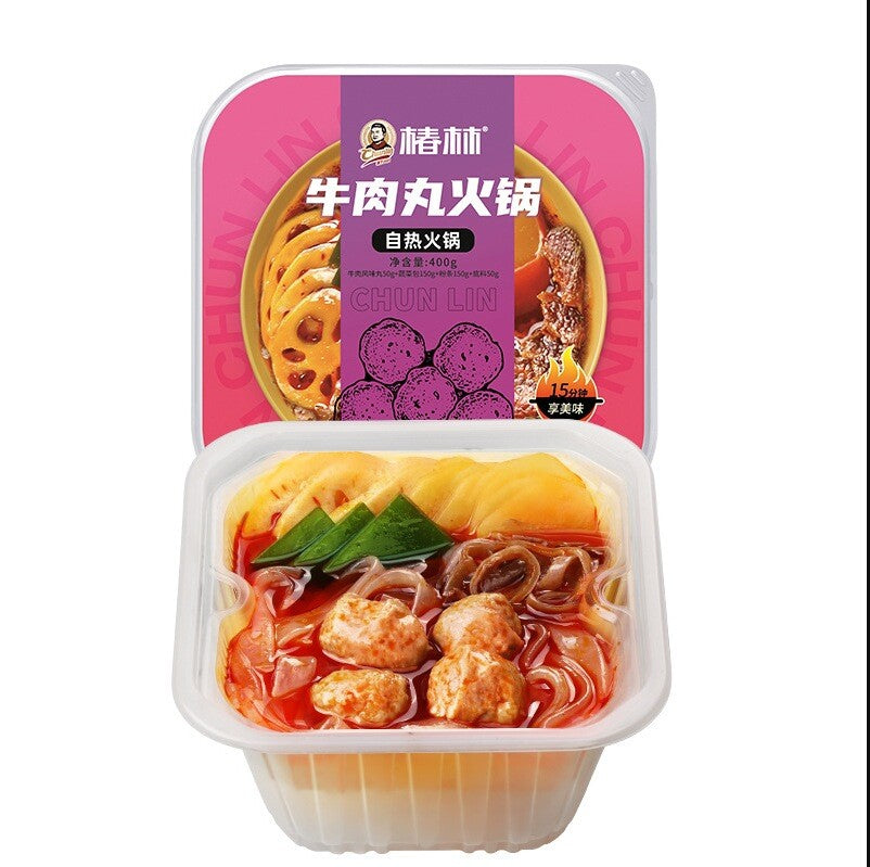 400g Hot Pot Beef Tripe Vegetables Fish Balls Fast Hot Pot Chunlin Self Heating