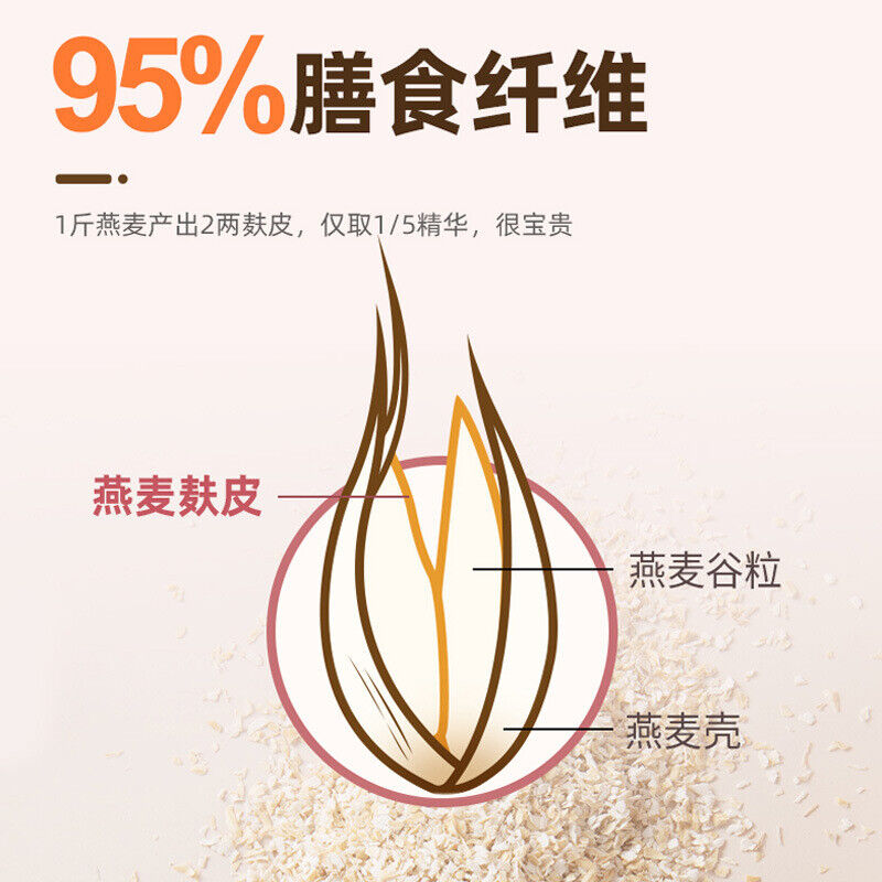 Oat Bran Powder Meal Replacement Powder Oatmeal Dietary Fiber Cereal Secondary image
