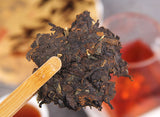 357g Pu'er Old Ripe Tea Cake Yunnan Ripe Pu'er Tea Cake普洱茶熟茶勐海糯米香普洱老熟茶饼云南熟普洱茶饼