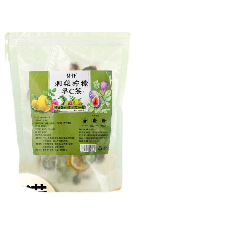 Morning C evening A prickly pear lemon blackberry rose black wolfberry bag tea