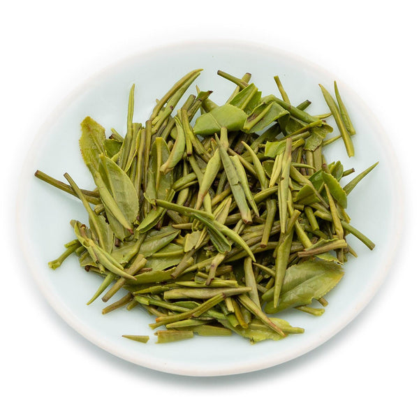 Natural high-quality Chinese Zhu Ye Qing Green Tea Yuqian 1st Grade Loose Leaf